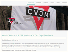 Tablet Screenshot of cvjm-burbach.de